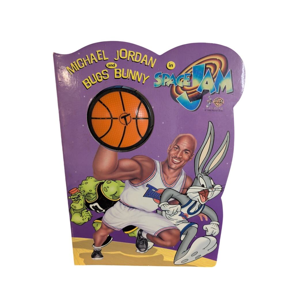 Vintage 1996 Space Jam Play A Sound Book Michael Jordan Bugs Bunny Looney Tunes